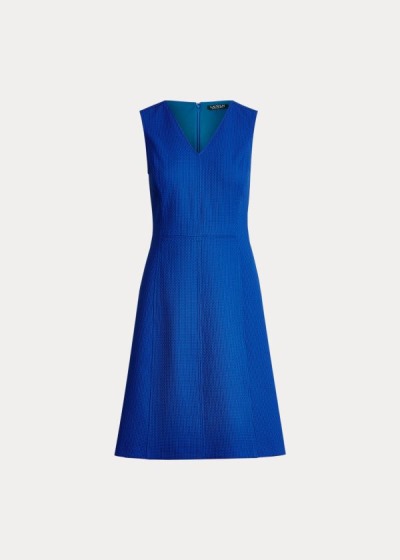 Vestidos Ralph Lauren Mujer Azules - Sleeveless V-Neck - DLJSA3175